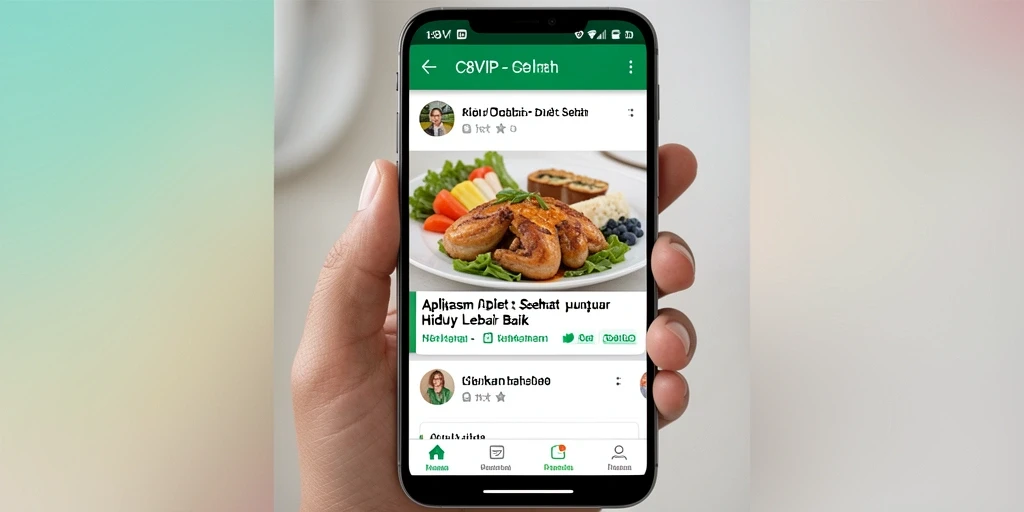 Antarmuka C8VIP yang sederhana dan intuitif untuk Diet Sehat.