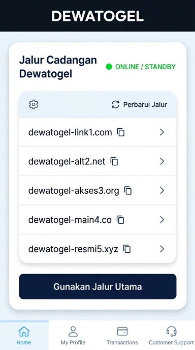Tampilan link alternatif dewatogel