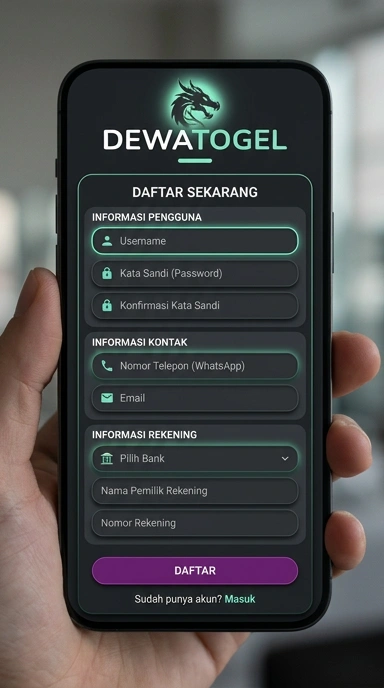 Tampilan halaman daftar dewatogel